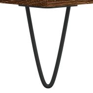 Сайдборд, кафяв дъб, 34,5x34x90 см, инженерно дърво