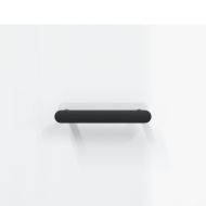 Сайдборд, бял гланц, 34,5x34x90 см, инженерно дърво