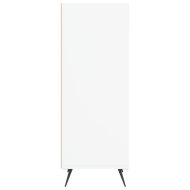 Шкаф с рафтове, бял, 34,5x32,5x90 см, инженерно дърво