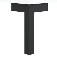 Сайдборд, бял гланц, 34,5x32,5x90 см, инженерно дърво