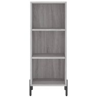 Сайдборд, сив сонома, 34,5x32,5x90 см, инженерно дърво