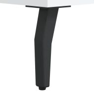 ТВ шкаф, бял, 80x36x50 см, инженерно дърво