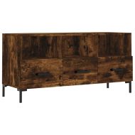 ТB шкаф, опушен дъб, 102x36x50 см, инженерно дърво