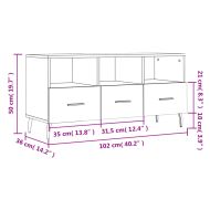 ТB шкаф, сонома дъб, 102x36x50 см, инженерно дърво