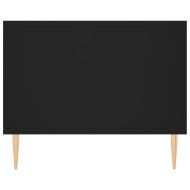 Маса за кафе, черна, 90x50x40 см, инженерно дърво