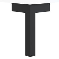 Кафе маса, бял гланц, 90x50x40 см, инженерно дърво