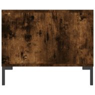 Кафе маса, опушен дъб, 90x50x40 см, инженерно дърво