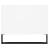 Кафе маса, бяла, 90x50x40 см, инженерно дърво