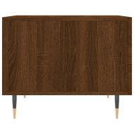 Кафе маса, кафяв дъб, 50x50x40 см, инженерно дърво