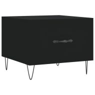 Кафе маса, черна, 50x50x40 см, инженерно дърво