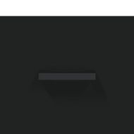 Шкаф за обувки, черен, 30x35x105 см, инженерно дърво