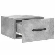 Нощни шкафчета за стенен монтаж 2 бр бетонно сиви 35x35x20 см