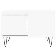 Кафе маса, бяла, 55x55x36,5 см, инженерно дърво