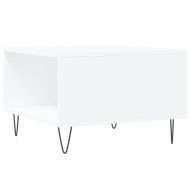 Кафе маса, бяла, 55x55x36,5 см, инженерно дърво