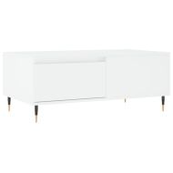 Кафе маса, бяла, 90x50x36,5 см, инженерно дърво