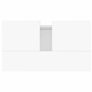 Шкаф за баня, бял гланц, 58x33x60 см, инженерно дърво