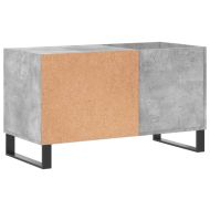Шкаф за винилови плочи бетонно сив 85x38x48 см инженерно дърво