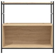 Етажерка дъб сонома 80x30x78,5 см инженерно дърво и желязо