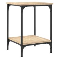 Кафе маса, дъб сонома, 40x40x55 см, инженерно дърво