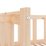 Канапе с изтеглящо разтегателно легло 90x200 см бор масив