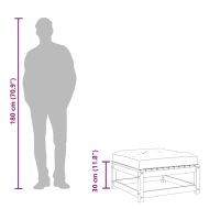 Градински табуретки с възглавници, 2 бр, импрегниран бор