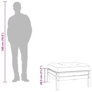 Градински табуретки с възглавници 2 бр восъчнокафяв бор масив