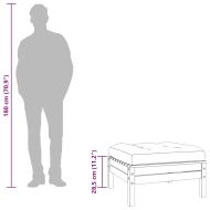 Градински табуретки с възглавници, 2 бр, импрегниран бор