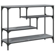 Конзолна маса, сив сонома, 100x30x75 см, инженерно дърво