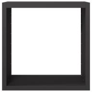 Стойка за дърва, черна, 100x40x100 см, стомана