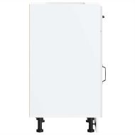 Кухненски шкаф, "Kalmar", бял гланц, инженерно дърво