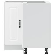 Кухненски ъглов шкаф, "Kalmar", бял, инженерно дърво