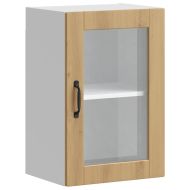 Кухненски стенен шкаф със стъклена врата "Porto" дъб артизан