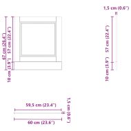 Панел за съдомиялна машина, Porto, бял гланц, инженерно дърво