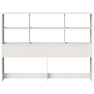 Горна табла с място за съхранение, 140 см, масивно дърво бор