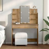 Тоалетка с LED осветление Artisan Oak 96x40x142 cm