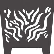 Огнище Черно 40 x 40 x 40 cm Стомана