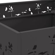 Огнище Черно 80 x 80 x 30 cm Стомана