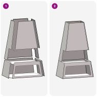 Огнище Кафяво 60 x 35 x 100 см Патинираща стомана