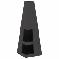 Огнище Черно 35 x 35 x 100 см Стомана