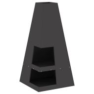 Огнище Черно 50 x 50 x 100 cm Стомана