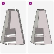 Огнище Кафяво 50 x 50 x 100 cm Стомана
