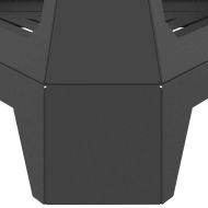 Огнище Черно 50 x 43 x 52 см Стомана