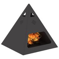 Огнище Черно 50 x 50 x 51 см Стомана