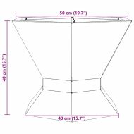 Огнище Черно 50 x 50 x 40 cm Стомана