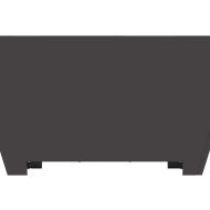 Огнище Черно 80 x 80 x 40 cm Стомана