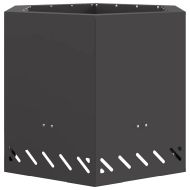 Бездимна камина Черно 58 x 58 x 51 см Стомана