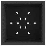 Бездимна огнище Черно 48 x 48 x 50 см Патинираща стомана