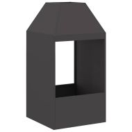 Огнище Черно 50 x 50 x 100 cm Стомана