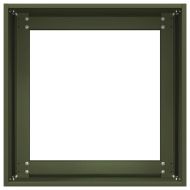 Кашпа, маслиненозелена, 40x40x40 см, студеновалцувана стомана