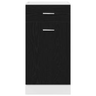 Висящ шкаф с рафт Черния дъб 40 x 46 x 81,5 см Инженерно дърво